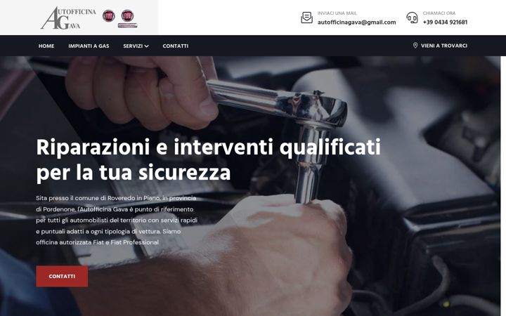 Screenshot of autofficinagava.it