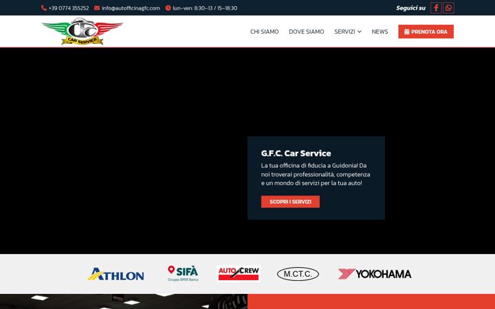 Skjámynd af autofficinagfc.it