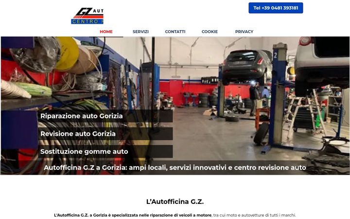 Screenshot of autofficinagz.it