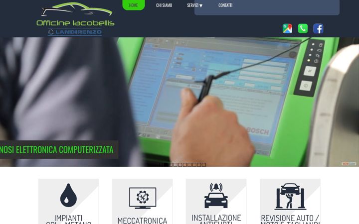 Screenshot of autofficinaiacobellis.com