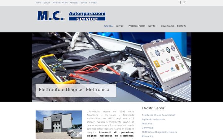 Screenshot of autofficinamc.it