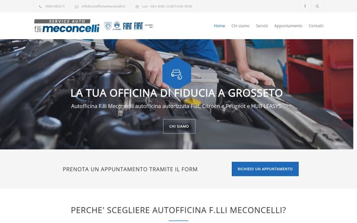 Screenshot of autofficinameconcelli.it