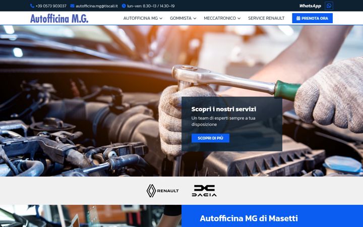 Screenshot of autofficinamg.it