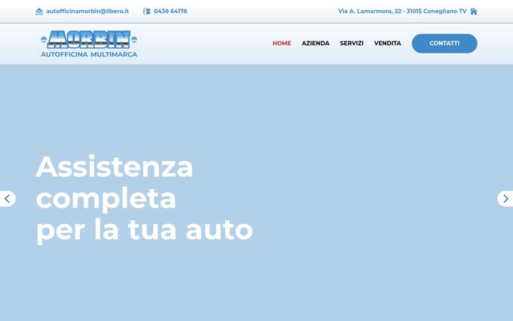 Screenshot van autofficinamorbin.it