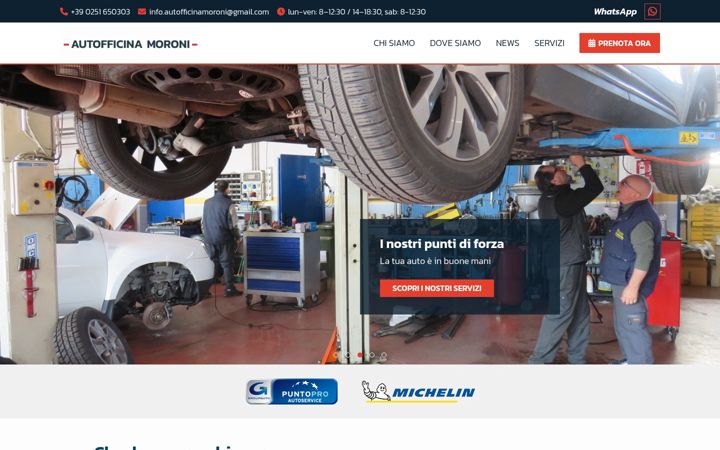 Screenshot von autofficinamoroni.it