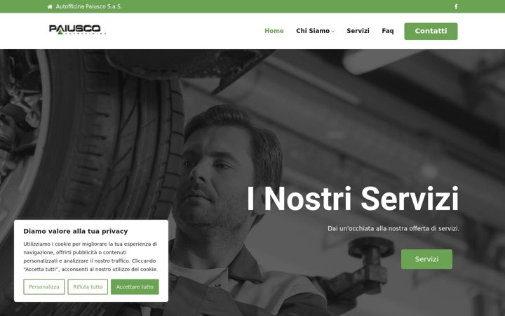 Screenshot of autofficinapaiusco.it
