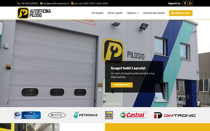 Екранна снимка на autofficinapilosio.it