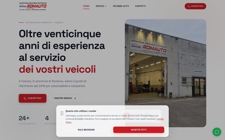 Екранна снимка на autofficinaromauto.it