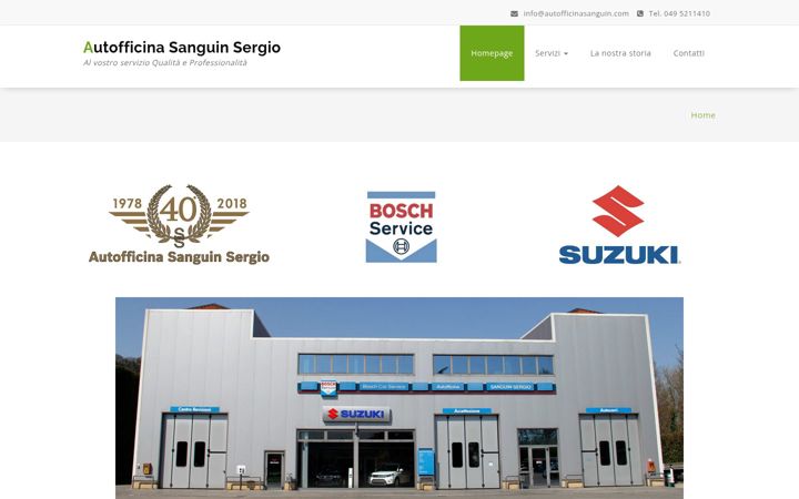 Screenshot of autofficinasanguin.com