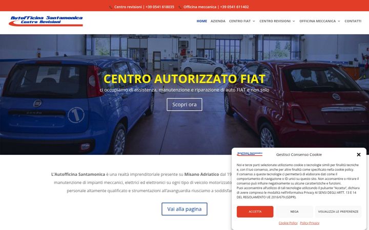 Screenshot of autofficinasantamonica.com