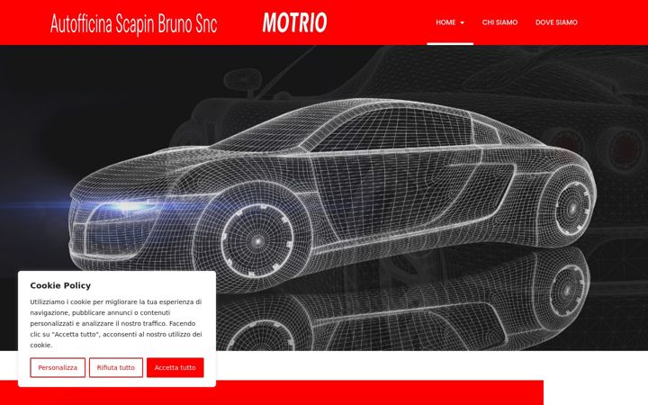 Skjámynd af autofficinascapinbruno.it