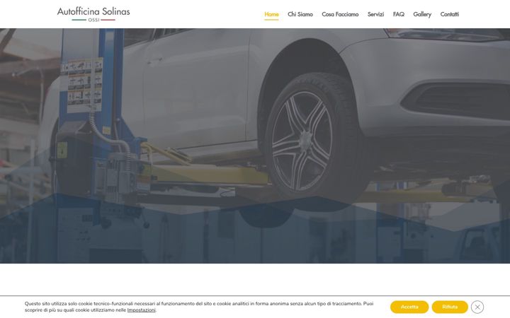Екранна снимка на autofficinasolinas.it