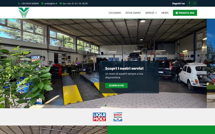 Screenshot ta' autofficinavev.it