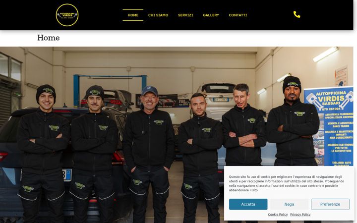 Screenshot ta' autofficinavirdis.it