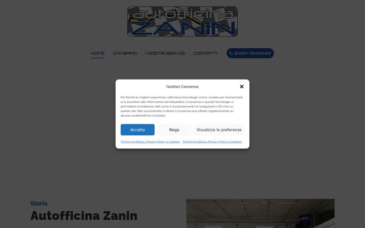 Screenshot ta' autofficinazanin.it