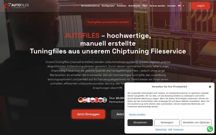 Screenshot of autofiles.at