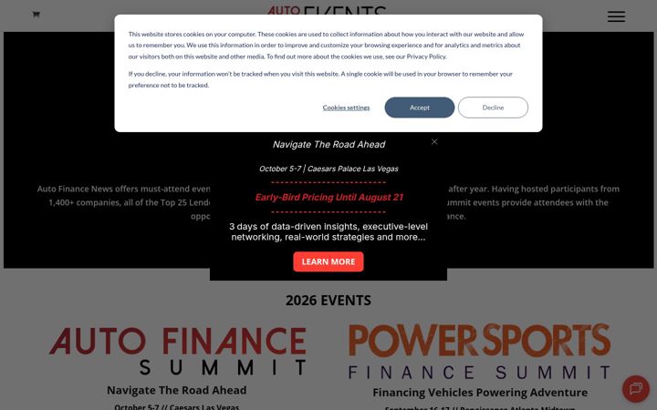 Screenshot of autofinance.live