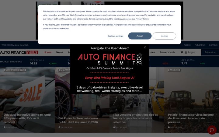Screenshot of autofinancenews.net