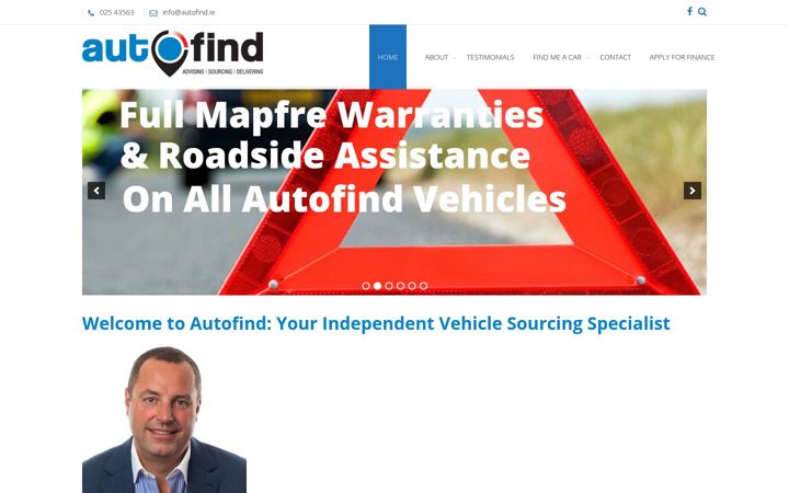 Screenshot of autofind.ie