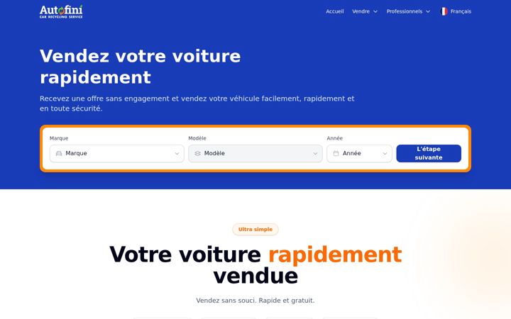 Screenshot von autofini.fr