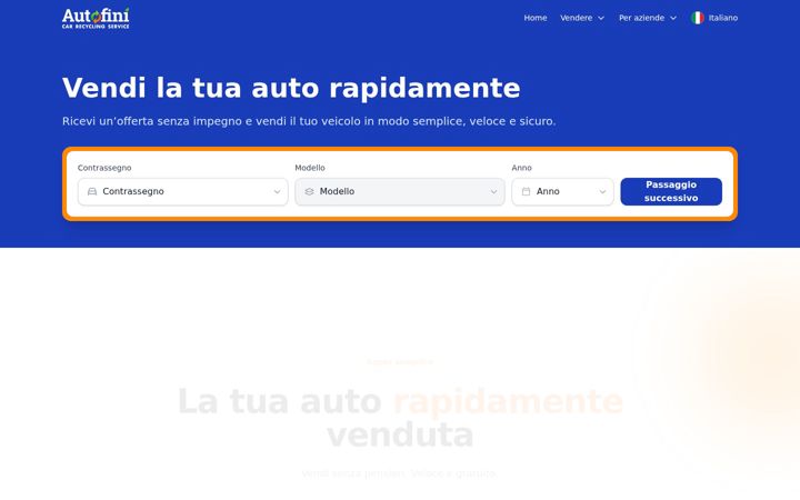 Screenshot von autofini.it