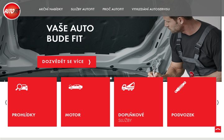 Screenshot of autofit-servis.cz