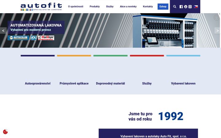 Screenshot von autofit.cz