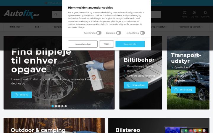 Screenshot of autofix.nu