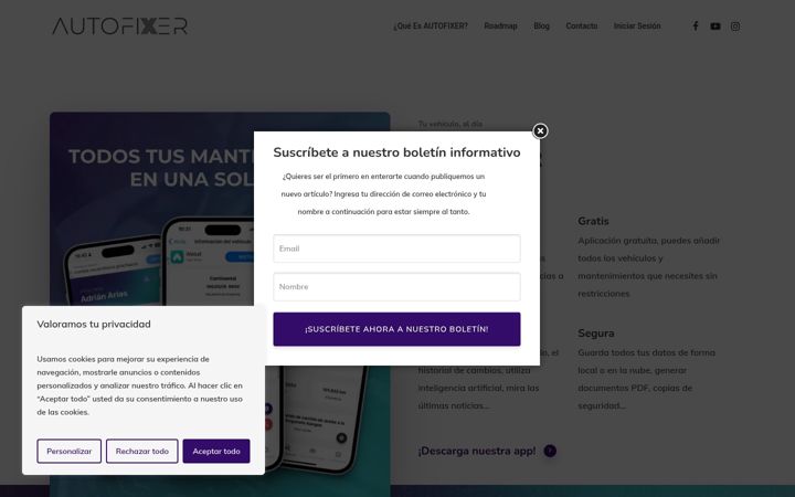 Screenshot of autofixer.app
