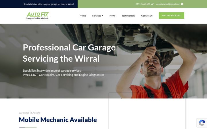 Screenshot of autofixgb.com
