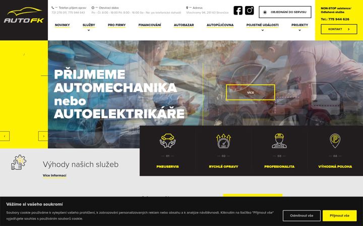 Screenshot of autofk.cz