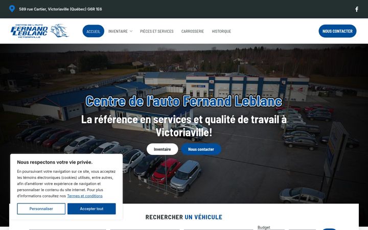 Screenshot του autofleblanc.com