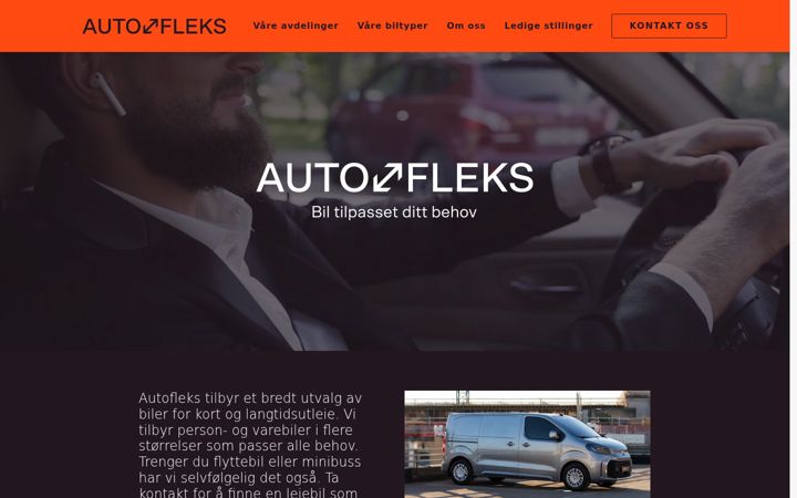 Screenshot of autofleks.no