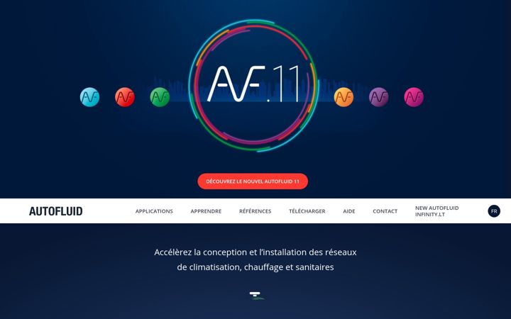 Screenshot of autofluid.fr