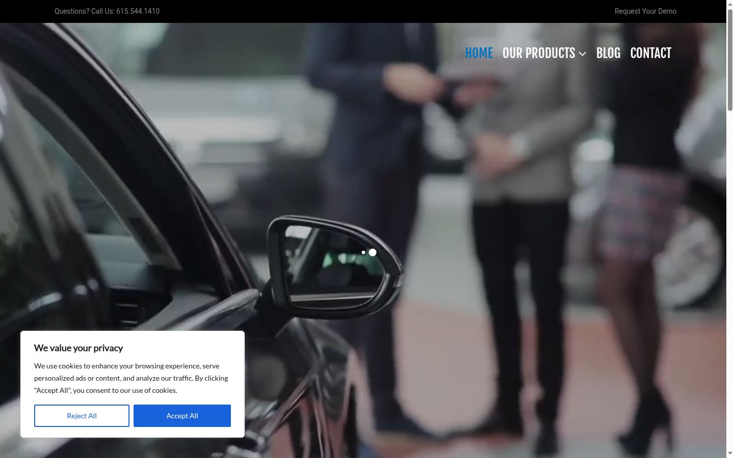 Sutikimo reklamjuostės, rodytos prieš bet kokią sąveiką, ekrano kopija