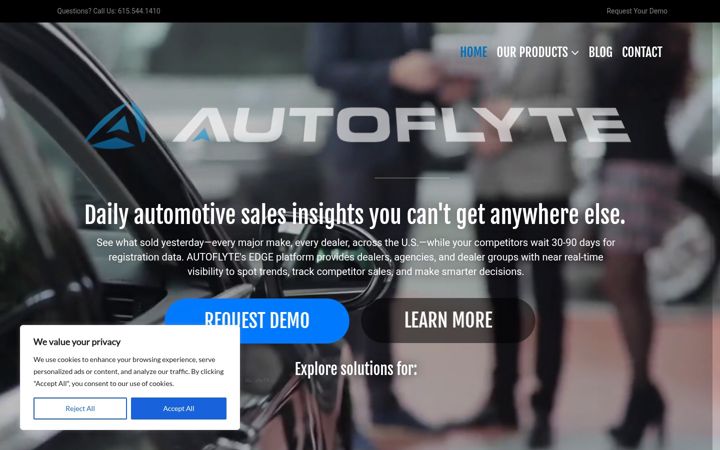 Zrzut ekranu autoflyte.com