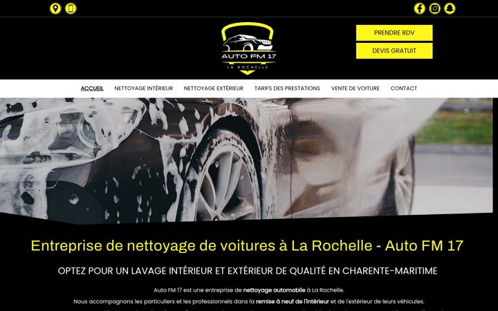 Screenshot of autofm17.fr