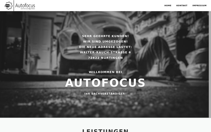 Screenshot of autofocus-sv.de