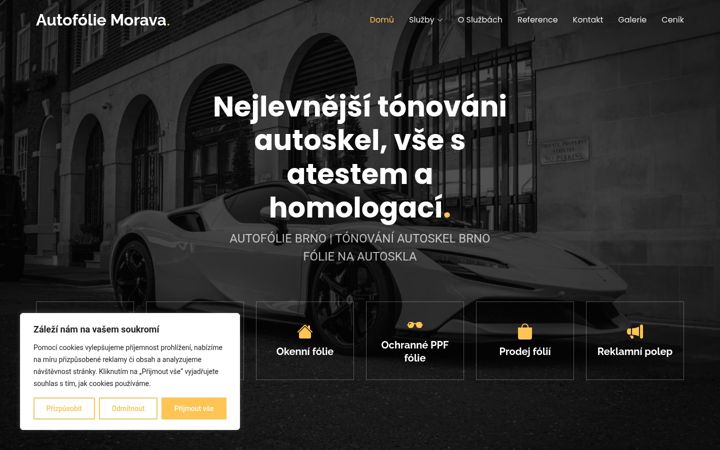 Screenshot of autofoliemorava.cz