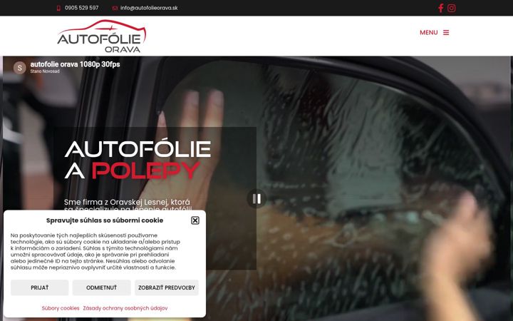 Screenshot of autofolieorava.sk