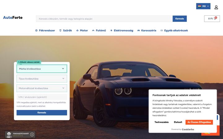 Screenshot of autoforte.hu