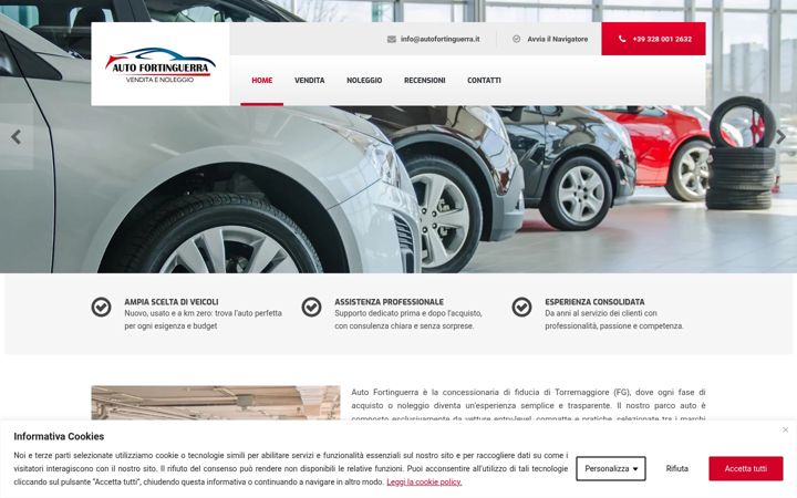 Screenshot of autofortinguerra.it
