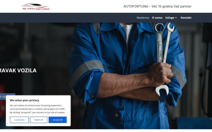 Screenshot of autofortuna.hr