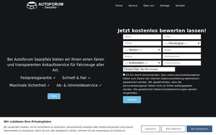Screenshot of autoforum-saarpfalz.de