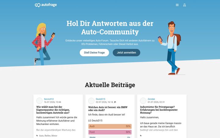 Screenshot of autofrage.net