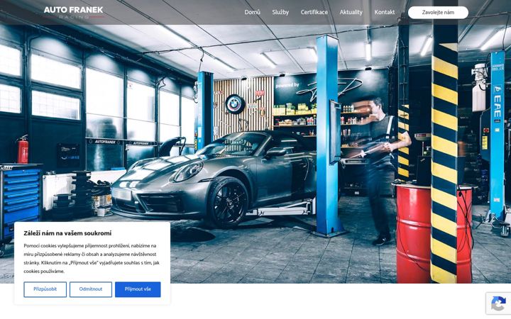 Screenshot of autofranek.cz