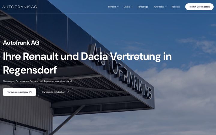 Screenshot of autofrank.ch