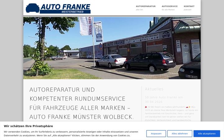 Screenshot of autofranke.de