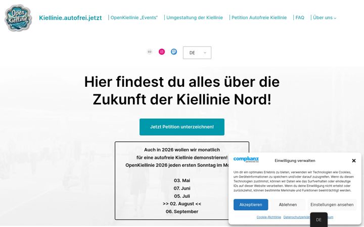 Screenshot of autofrei.jetzt