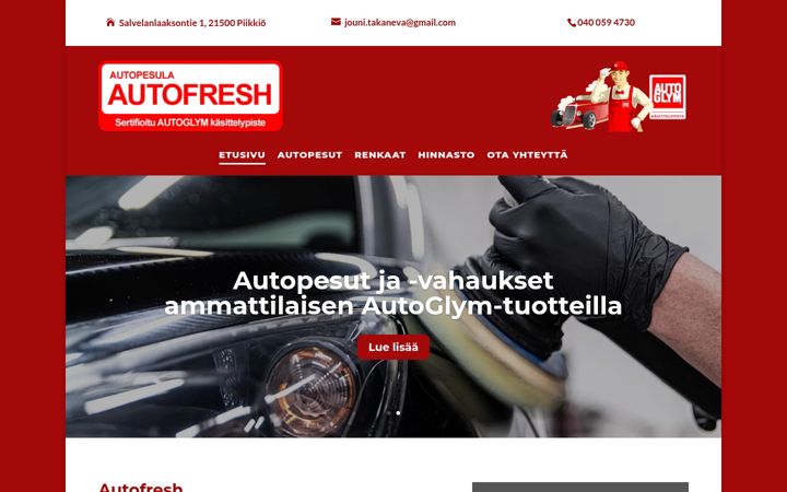 Ekrānuzņēmums no autofresh.fi